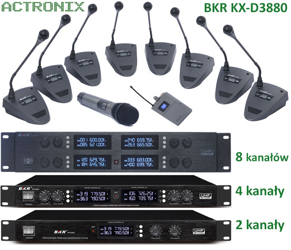 Bezprzewodowy system konferencyjny BKR KX-D3880